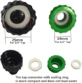 YAAVAAW 14Pack Hose Tap Connector Kit for Garden Hose 1/2" Quick Connect view 4