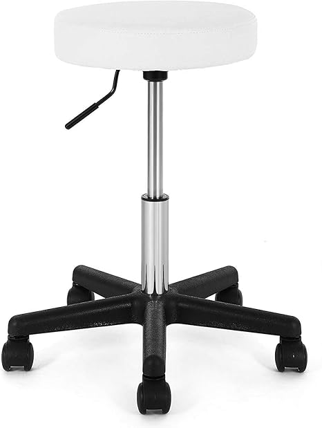 Songmics Tabouret De Travail Rotatif Siege Mobile Hauteur Reglable 46 58 Cm Assise Rembourree Revetement En Pu Pour Salon De Beaute Bureau Clinique Blanc Ljb61w Amazon Fr Cuisine Maison Songmics Tabouret De Travail Rotatif Siege Mobile Hauteur Reglable 46 58 Cm Assise Rembourree Revetement En Pu Pour Salon De Beaute Bureau Clinique Blanc Ljb61w Amazon Fr Cuisine Maison