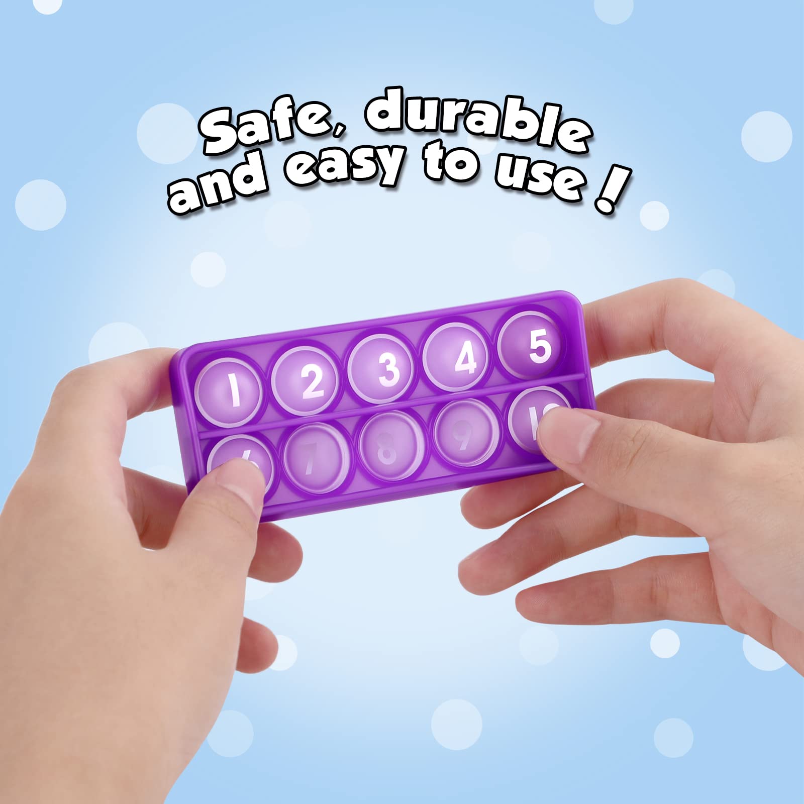 Aizweb Ten-Frame Counting Toys,Math Manipulative for Elementary,Number Math Games, Montessori Educational Toy for Preschool Kindergarten Classroom Learning Activities Kids 3 4 5 Year Old