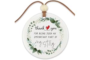 LLXXEYOPQDXZ Teacher Appreciation Gifts, Thank You for Being Such an Important Part of My Story, Ornament Keepsake Sign Gift for Teacher, Birthday Christmas Teacher Gifts for Women from Student