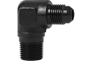 EVIL ENERGY 6AN to 3/8" NPT Male 90 Degree Fitting Adapter Aluminum
