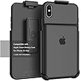 Belt Clip Holster Compatible with Apple Smart Battery Case (for iPhone Xs Max) - Smart Case NOT Included Black