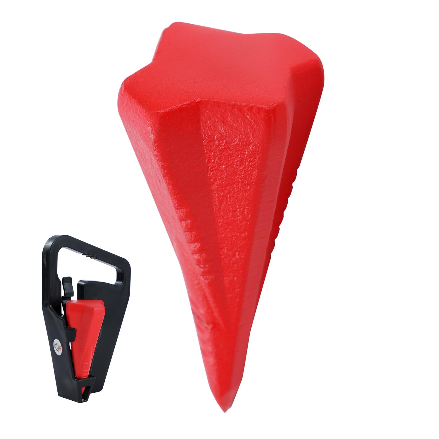 TOPWAY Log Splitter Wedge 4 lbs Heavy Duty Diamond Shape Wood Splitting Steel Wedge 331244