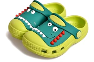 JACKSHIBO Toddler Little Kids Clogs Boys Girls Dinosaur Water Pool Beach Garden Sandals