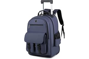 FANDARE Rolling Laptop Backpack Convertible Luggage Backpack with Wheels Travel Daypacks