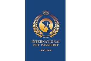 International Pet Passport For Travel: Vaccination Record Booklet For Dogs Cats Bilingual Health Care Information for Travel Veterinarian Pet Travel Passport Log Book