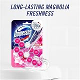Domestos Power 5 Duo Pack Pink Magnolia Toilet Rim Blocks 2x55g view 3