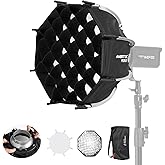 AMBITFUL 11.8"/30cm Mini Softbox Quick Release Soft Box Bowens Mount | Foldable Octagonal Softbox with Diffusers/Honeycomb Grid/Bag,Small Softbox Compatible with Godox Aputure Video Studio Light
