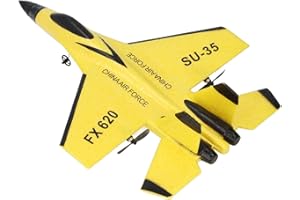 SUNGOOYUE RC Glider, Foam Construction Dual Engine Power Remote Control Airplane with 3.7V Lithium Battery and 3 Axis Gyrosco