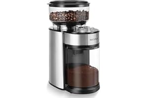 Secura Conical Burr Coffee Grinder Electric Coffee Grinder with 25 Precise Grind Settings, 2-12 Cups