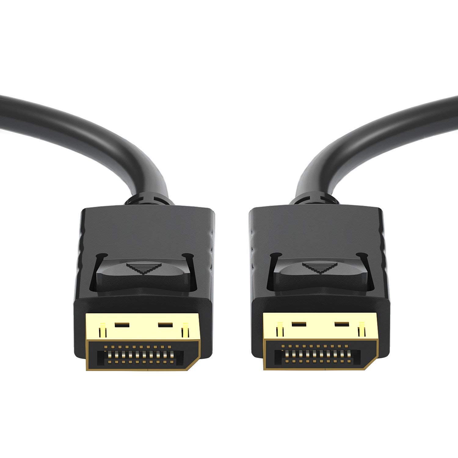 EkoBuy 2M DisplayPort to DisplayPort Cable, DP to DP Male to Male Cable Gold-Plated Cord, Supports 4K@60Hz, 2K@144Hz Compatible for Lenovo, Dell, HP, ASUS and More DP 1.2 Standard
