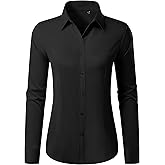 Button Down Shirts for Women Wrinkle Free Dress Shirt Classic Fit Long Sleeve Casual Business Blouse Work