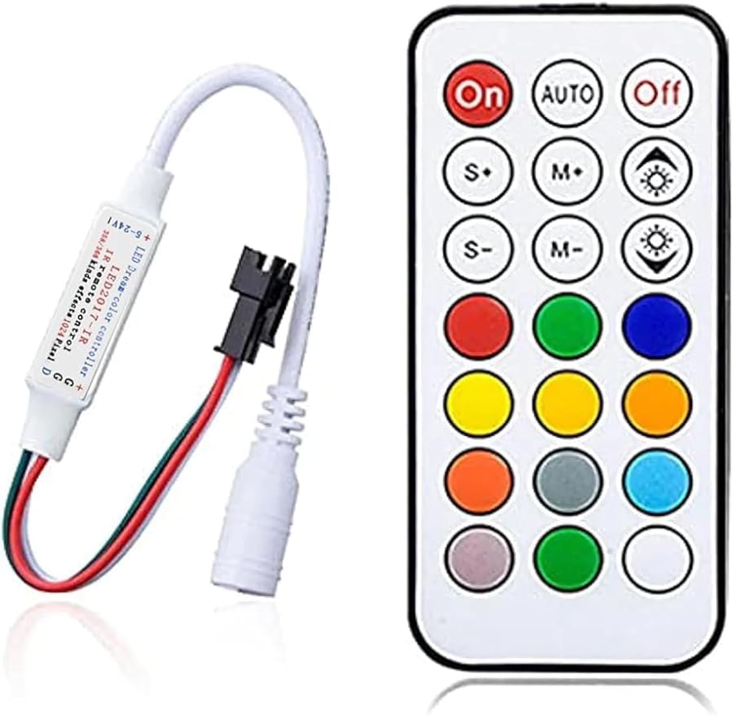 ruimeimei Mini DC5-24V 21 Keys 2811 Remote Control RF Controller for WS2811 WS2812B 2811 2812 LED Strip Light