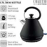 Tower Sera Pyramid Kettle 1.7L 3KW Smoked Black Trim T10079BLK view 2