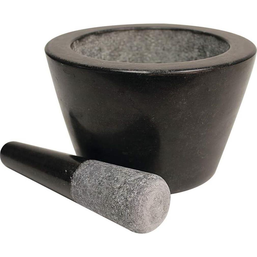 Maxam 8" Granite Mortar and Pestle Extra Deep Dish Style É