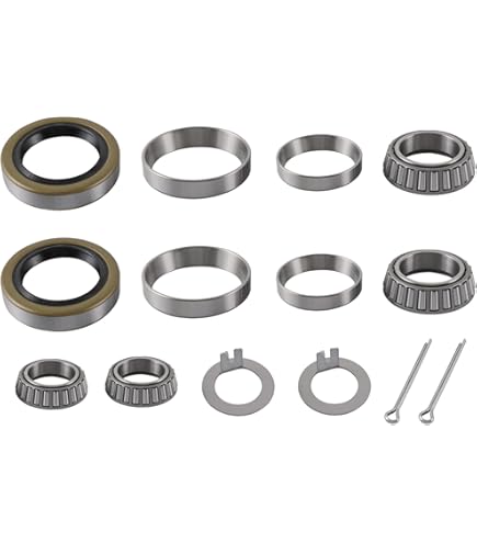 4 Sets] 3500lbs Trailer Axle Bearing Kit L44649/10, L68149/11 for #84