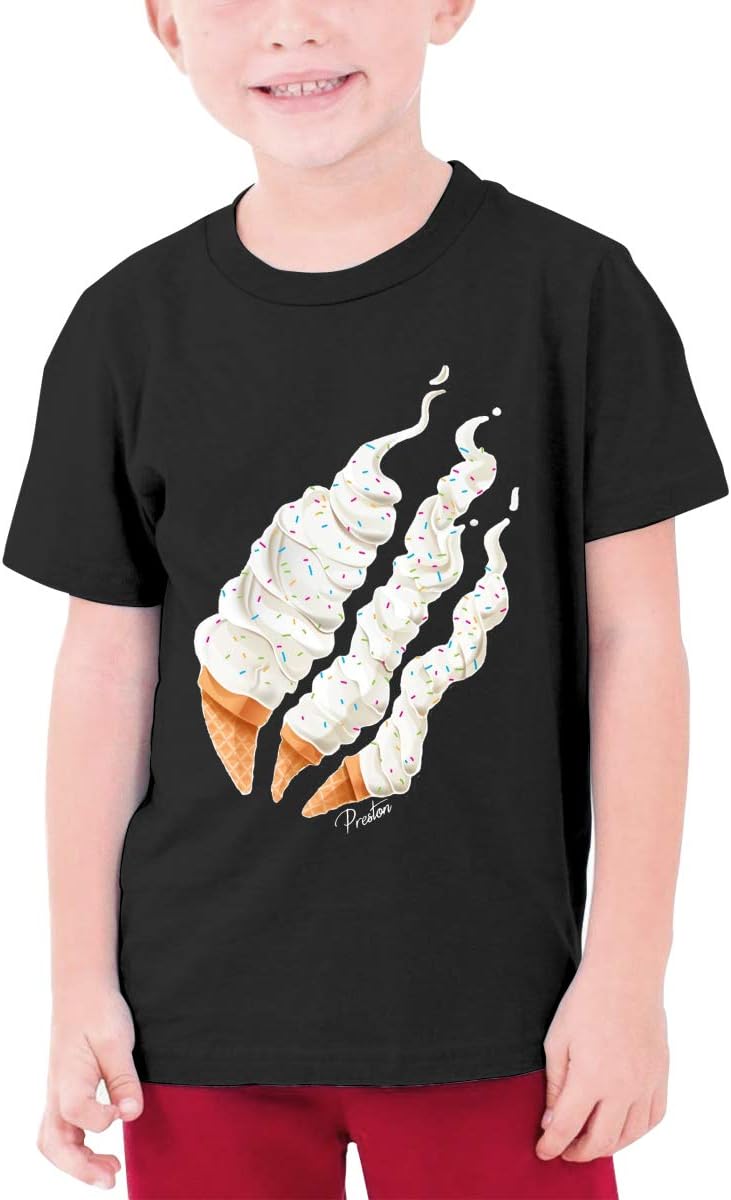 Fashion Trendy Preston Playz Ice Cream/Slime Flame T-Shirt Soft Cotton Shirts for Youth Boys or Girls Ages 6-16
