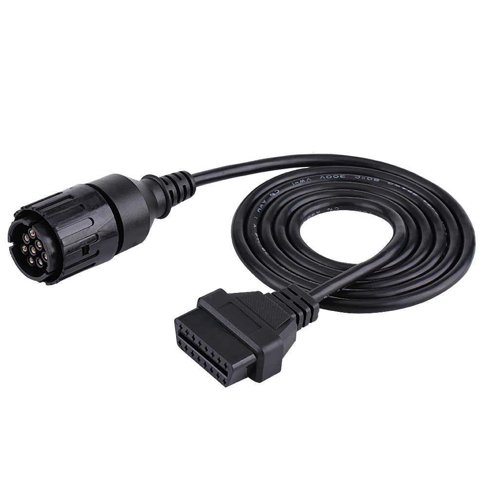 10 Pin to 16 Pin OBD2 Diagnostic Cable Connector OBD2 Extension Adapter Cable for D Motorcycle Motorbikebmw obd2 cable cable obd2