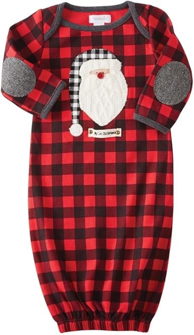 buffalo plaid baby gown