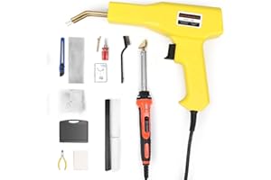 Fitinhot Plastic Welding kit Upgraded Welder Machine Hot Stapler 100W Plastic Welding Gun Repair Kit Portable Car Bumper DIY Tools