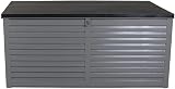 Charles Bentley 490L Outdoor Storage Box Grey Body Black Lid PP Vacuum view 8