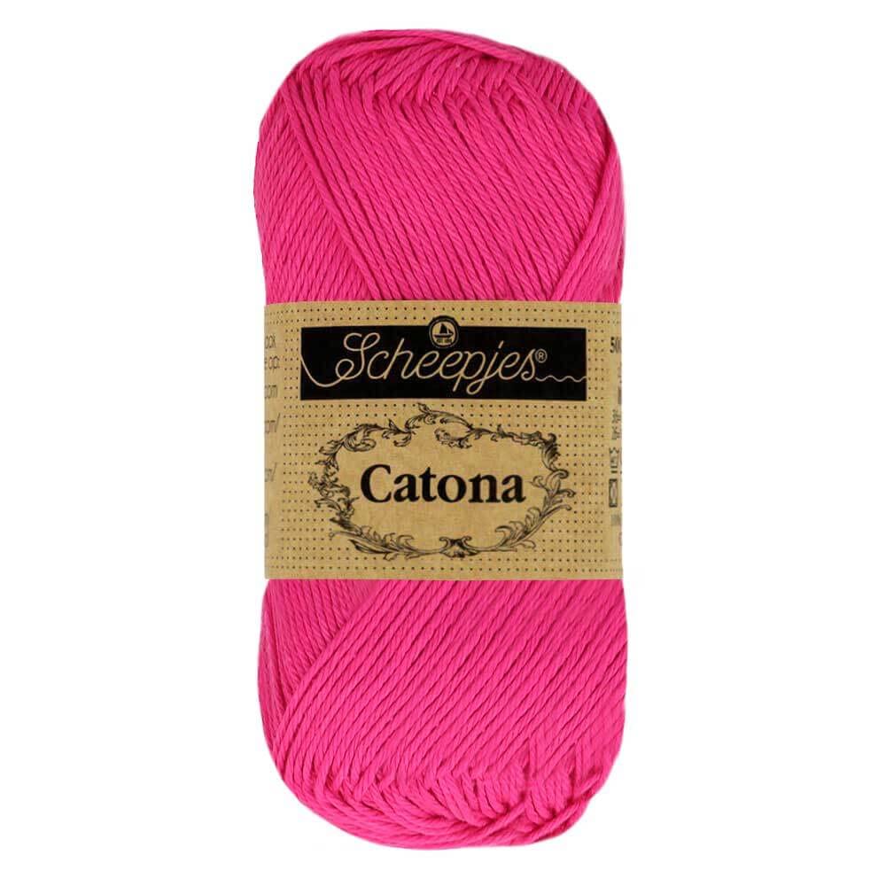 Scheepjes - Scheepjes Catona 604 Neon Pink Yarn - 1x10g — image 1