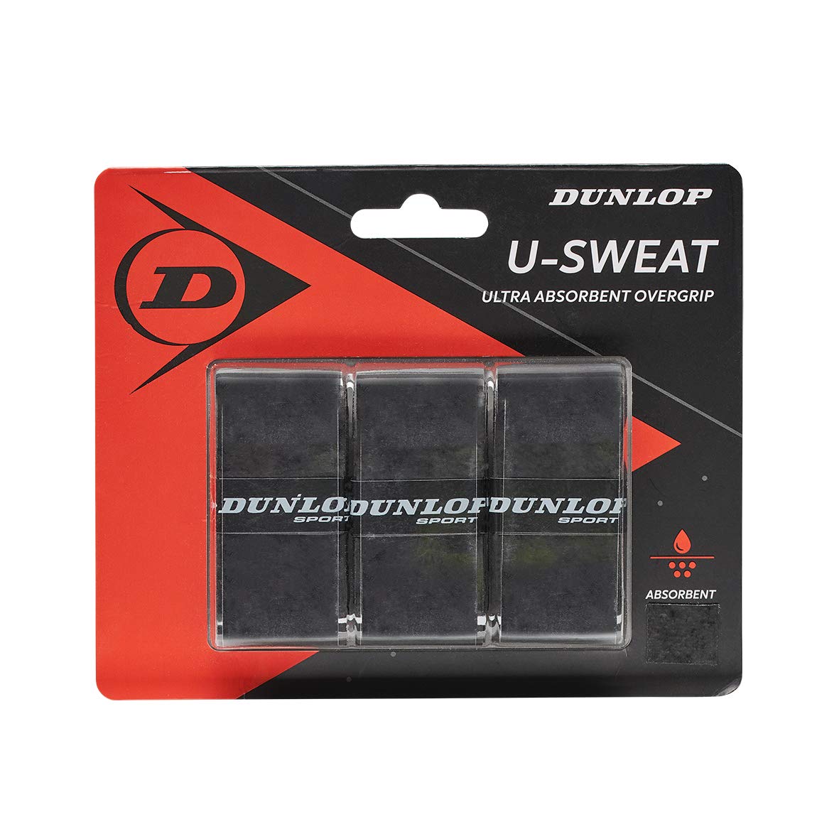 Dunlop U-Sweat Tennis Overgrip Black 3