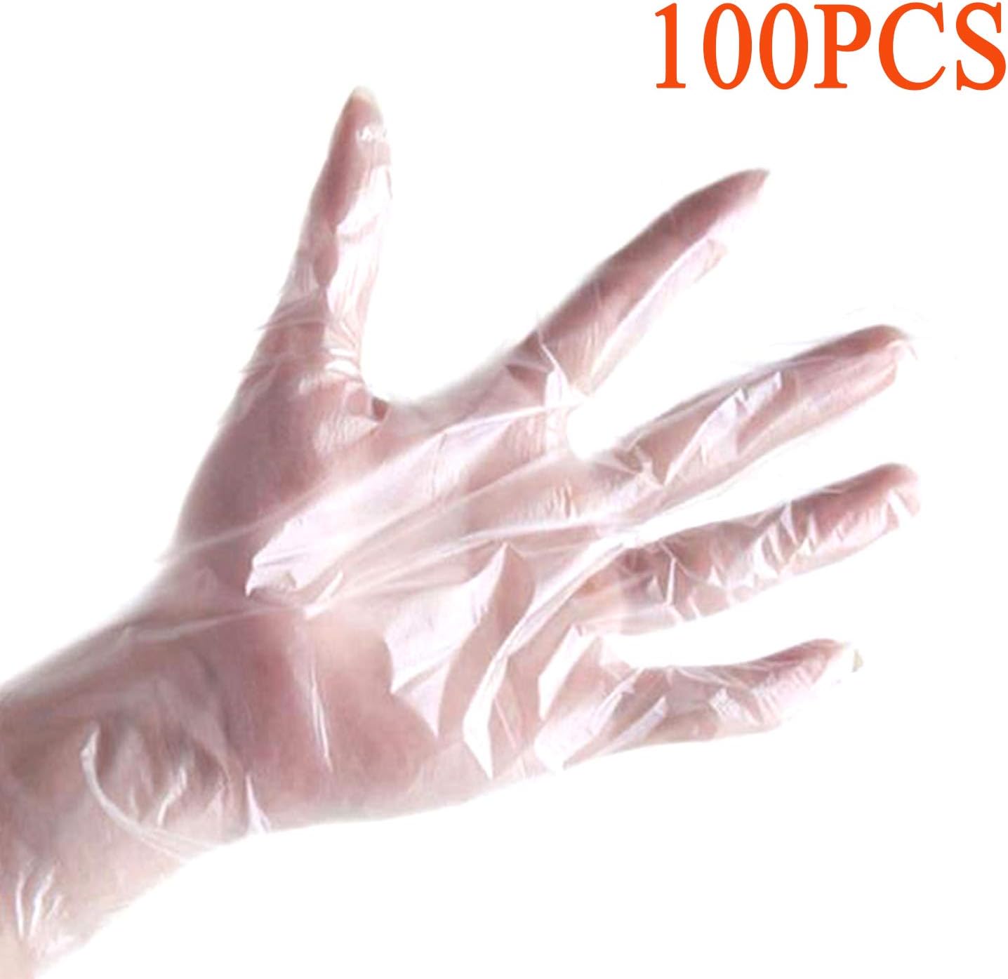 Disposable Clear Plastic Gloves 100 Pieces
