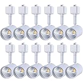 mirrea 12 Pack LED Track Lighting Heads Compatible with Single Circuit H Type Rail Ceiling Spotlight for Accent Task Wall Art