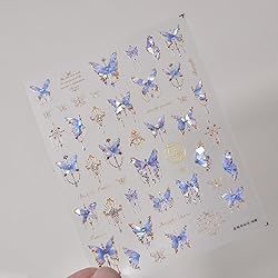 Butterfly Nail Art Stickers Decals 5D Butterfly