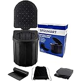 Portable Emergency Toilet for Outdoors& Indoors, SFSUMART Foldable Potty & Stool for Car Camping Travel Hiking Fishing Long T