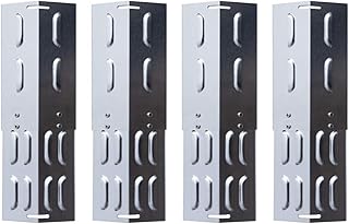 TAINO 4er-Set Universal-Brennerabdeckung Edelstahl größenverstellbar Tropfschutz Flammenverteiler