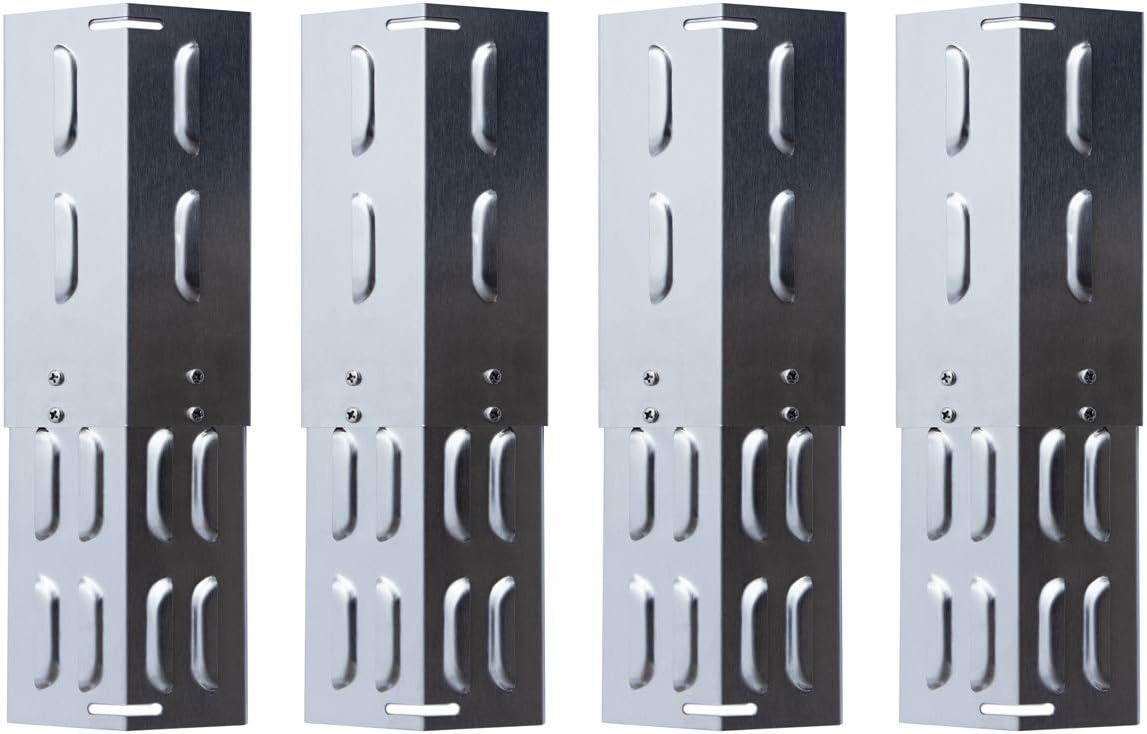 TAINO 4er-Set Universal-Brennerabdeckung Edelstahl größenverstellbar Tropfschutz Flammenverteiler