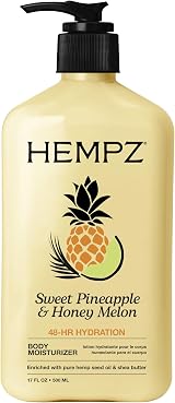 HEMPZ Natural Hemp Seed Oil Body Moisturiser 500ml Pineapple Honey Melon