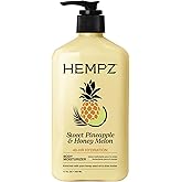 HEMPZ Body Lotion - Sweet Pineapple and Honey Melon - Daily Moisturizing Cream - 17oz