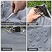 Pocket Blanket for Beach Festival - Camping Hiking Compact Size 55'x60' Fit 4 People - Sand and Waterproof Puncture Resistance with Corner Pocket, Loops, 4 Stakes, Secure Pocket with Zipper (Black)