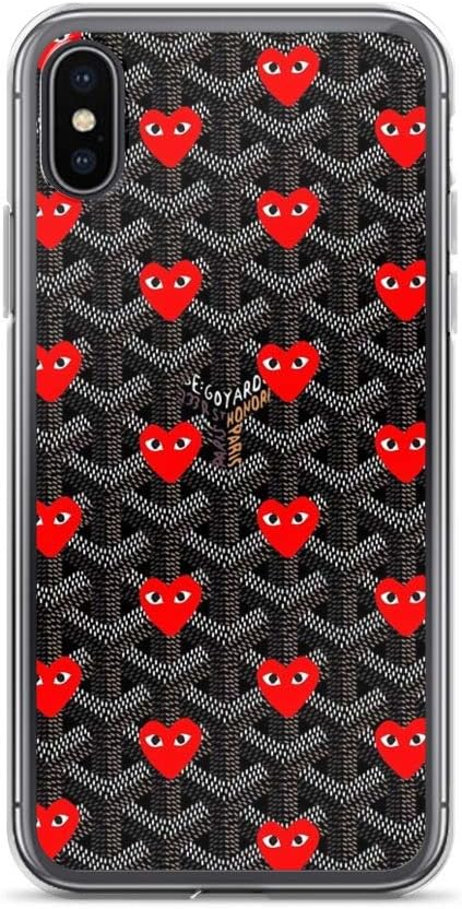 iPhone Xs Max Pure Clear Case Cases Cover red Comme Love
