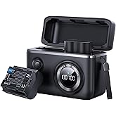 llano 2-Pack NP-W235 USB-C Batteries and 18W Fast Charger Set for Fujifilm GFX100RF, X-T5, X-T4, VG-XT4, X-S20, GFX100S, GFX50S II, X-H2S, X-H2, 2400mAh High Capacity, 2-Slot, Smart Digital Display