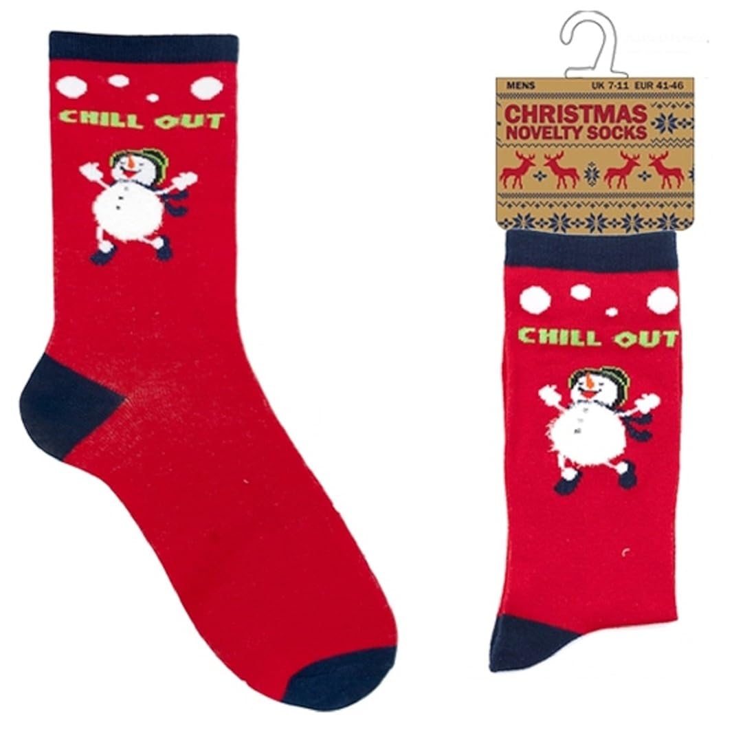 Mens Novelty Christmas Socks/Stocking Filler (Chill Out) Amazon.co.uk