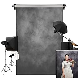 Kate 5x7ft/1.5x2.2m Medium Grey Portrait Backdrop