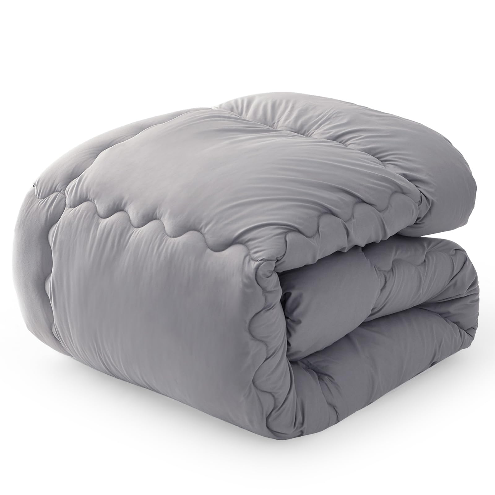 AIFY 掛け布団 シングル 150×210cm 【合掛け・オールシーズン】 洗える 軽量 抗菌 防ダニ 通気 【SEK認証】グレー （約1.8KG）商品画像