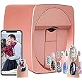 ZMQHYFD Nail Art Stickers Smart 3D Nail Art Printer,Portable Automatic Nail Printer Machine for Home Salon, Support WiFi/DIY/USB,Nail Painting Machine for Nail Lovers(Pink)