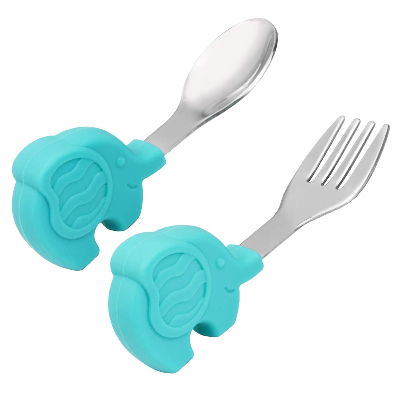 Toddler Spoon and Fork Set, Easy Grip for Baby, Toddler