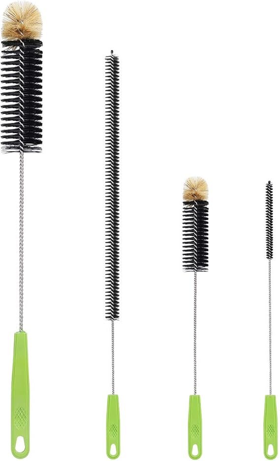 Bottle Cleaning Brush, ORIA Flexible Brushes Upgraded with Top Bristles