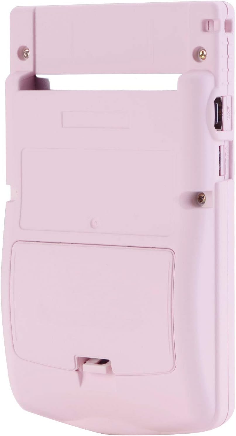 eXtremeRate Sakura Pink Soft Touch GBC Replacement Full Housing Shell Cover w/Buttons Screws Screwdriver Tools Set for Gameboy Color - Handheld Game Console NOT Included: Computers & Accessories