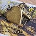 Souarts Antique Bronze Color Hollow Heart Shape Pocket Watch