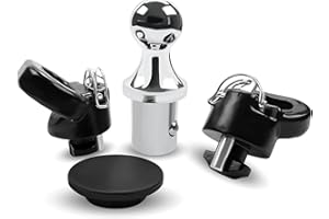 QUEENCAR Gooseneck Ball 60618，Puck System Gooseneck Hitch Kit Compatible with 2013-2024 Dodge Ram 2500/3500，2-5/16 Inch Gooseneck Ball for Truck Bed Safety Chain Anchors | 30000 lbs