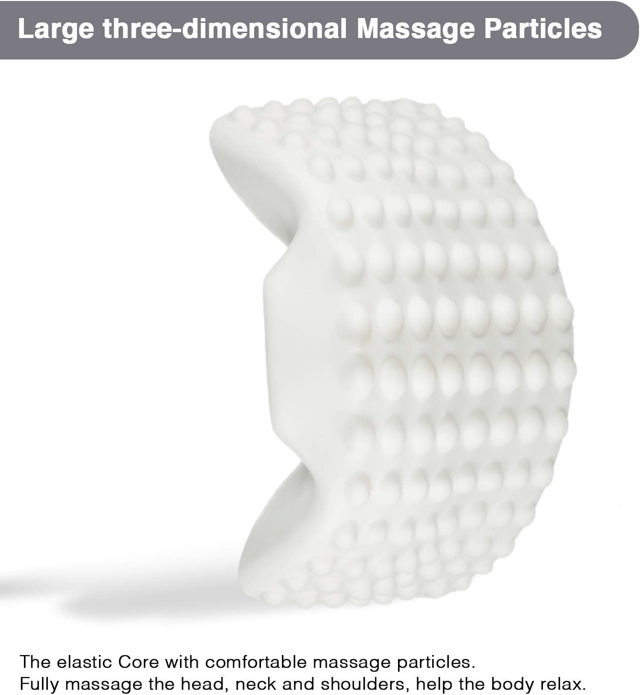 LEREKAM Cervical Pillow Memory Foam Pillow Orthopedic Sleeping Pillows Ergonomic Cervical Pillow for Neck and Shoulder Pain,Side, Back and Stomach Sleepers,Pillowcase,Massage Granule(Firm&Blue dot): Home & Kitchen