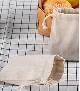 Kuou 12Pcs Burlap Bags 12x17cm Drawstring Jute Gift Bags Reusable view 7
