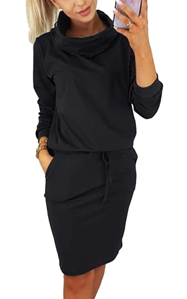 knee length sweatshirt dress